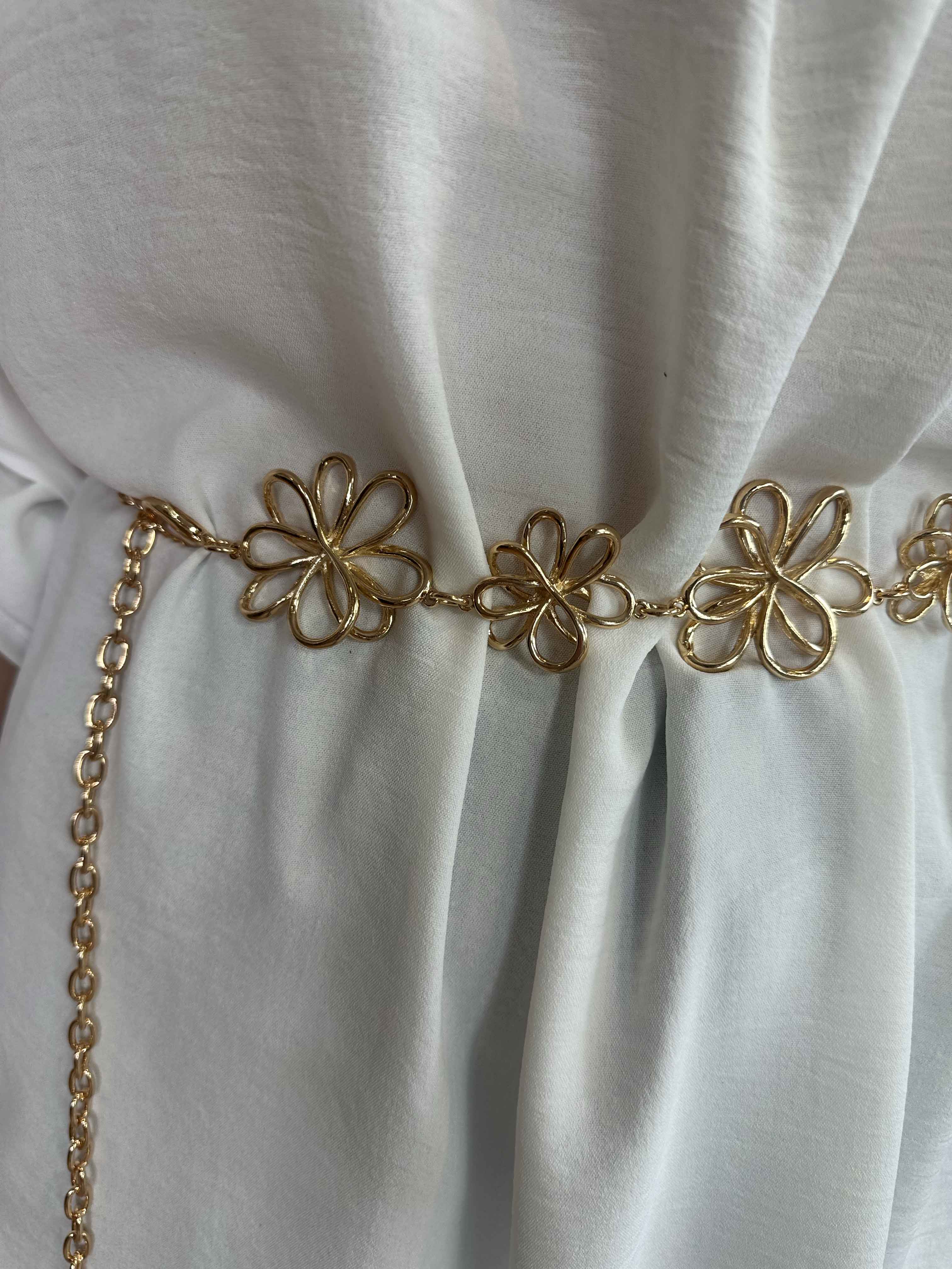 Christina - Bälteskedja med blommor